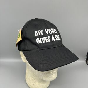 Absolut Vodka Hat Mens Adult One Size Black Dad Cap‎ Adjustable NEW